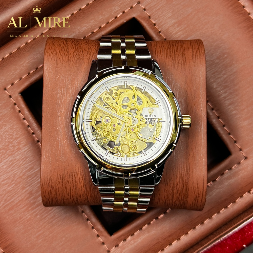 ROLEX Skeleton – “Imperial Core” Edition Golden Precision. Transparent Power.