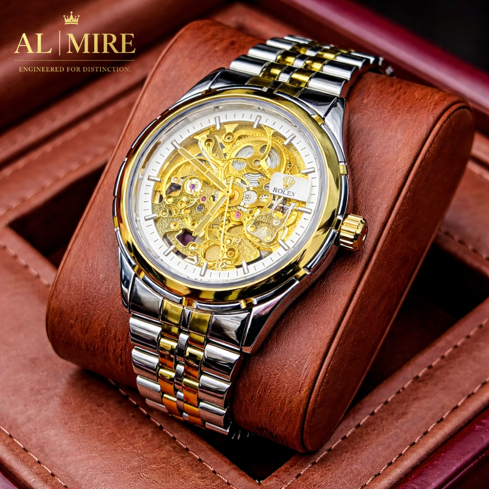 ROLEX Skeleton – “Imperial Core” Edition Golden Precision. Transparent Power.